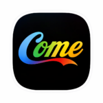 Come Game apk sceenshot logo with white border – official Come Game download app icon